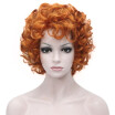 StrongBeauty new fashion women glueless deep orange mix curly short hair wig for african american