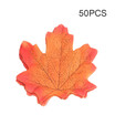50Pcs Simulation Plant Photo Shoot Props Fake Silk Autumn Maple Leaves Artificial Fall Leaf Table Door Fall Wedding Party Birthday