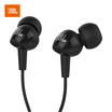 JBL C100SI 35mm Wired In-ear earphones Stereo Music Headset Dynamic Earphone One Button Remote Hands-free with Microphone Black