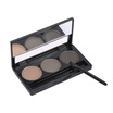 Metallic Focallure Eyebrow Powder 3 Colors Brow Palette Woman Eyebrow Makeup Professional Cosmetic Tool With Brush & Mirror 1 Diy