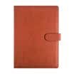 Jinlongxing Glosen notebook child notebook business notebook student manuscript office meeting record book 200 page A4 magnetic buckle book 8163 brown