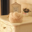 Fashion 100 Women Fur Ball Leather Bottom Shoulder Plush Crossbody Handbag Tote