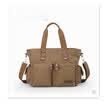 Bolso de viaje de cuero de la lona de la moda bolso de viaje de ocio uniforme uniforme militar de gran capacidad de los hombres uniforme retro bolsa de mensajero