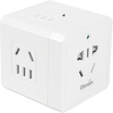 Etman ETM-MF-01043USBDW 3USB Multi-function Charging Conversion Plug One Turn Four Home Rubiks Cube Socket Power Converter