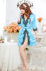 Sexy pajamas Lace satin home service Sexy fun cardigan bathrobe underwear