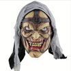 Scary Halloween Latex Mask The Wizards Horror Mask Cosplay With Headscarf