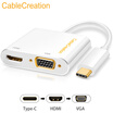 CABLE CREATION CD0522 type-c turn hdmi adapter converter type c docking station usb-c turn hdmi 4K Huawei mate20 connect TV to eat chicken
