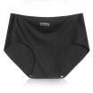 Women Traceless Skin-friendly Underpants Solid Color Middle-waisted Briefs