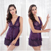 Women Sexy Nightwear Plus Size SXXL Lace Nightgown Sleepwear Dress G-String Sexy Lingerie Robe Sexy