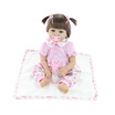 Rebirth Baby 22in Reborn Baby Rebirth Doll Kids Gift Cloth Material Body Baby Reborn A8G1U2B4