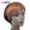 YYONG T1B30 Ombre Short Wigs For Black Women Bob Wig Brazilian Hair Straight Weave Wigs For Party Human Hair Wigs