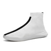 NovelTeez Shoes mens tide shoes 2018 autumn new Korean casual shoes men Fashion personality flying woven black&white sets of