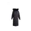 2018 winter clothing new fashion trend hat big fur collared coat womens long white duck down down jacket tide