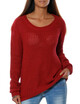 European&American round neck long sleeved sweater