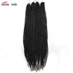 100 Handmade Synthetic Dreadlocks 20inch Double Ended Hair Extensions Black Braiding Hair Dreads