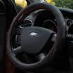Ford FORD car leather steering wheel cover layer cowhide universal handle FSWC031 models medium code black blue