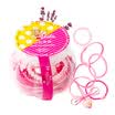 Barbie hair tools Hair band Elastic band combination Children series 2 pair of rope 1 star 1 magic band 1 pair clip Acrylic hair tool color random