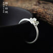Luo Linglong Sterling Silver Sterling Silver Flower Ring Personal Retro Lady Ring Creative Fashion Ring
