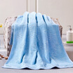 Ying Xin home textiles pure cotton jacquard water - absorbing bath towel blue 140 70cm