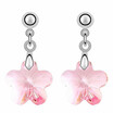 Austrian Crystal Flower Dangle Earrings For Women Silvet Color Drop Earrings Fashion Jewelry Friendship Party Gift 3658