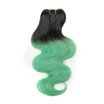 10-18 inch 1Bgreen human hair bundle 100 virgin Brazilian human hair extension 2 tone hair weaving