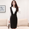 A morning 2017 fall professional dress long-sleeved long temperament Slim high waist skirt female S71R0314A10XL black XL