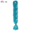 Ishow 24inch Synthetic Braiding Hair Pure Color HighTemperature KanekalonJumbo Braid Hair Extensions Crochet Yaki Texture 1pc100g
