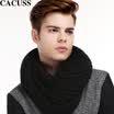 CACUSS W0029 Couple warm wool scarf Men&39s winter black One Size