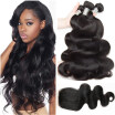 Brazilian Body Wave With Closure Brazilian Virgin Hair 3 Bundles With Closure Queen Hair Lace Closure Human Brazilian Closure