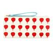 Kinbor leather pencil bag female small fresh stationery bag storage bag school supplies hot air balloon DTB6243