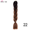 Silky Strands 24 100g Ombre Synthetic Braiding Hair Extensions For Crochet Braids Kanekalon Jumbo Braids Two Tone Ombre Color 1p