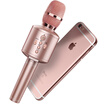 EARISE Q8 mobile phone microphone wireless Bluetooth national K song treasure condenser microphone sing anchor special cool black