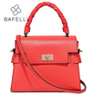 BAFELLI autumn&winter new arrival split leather shoulder bag hand-woven handle bolsa feminina lady box handbags women bag