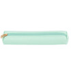 Kinbor straps fashion small pencil bag leather stationery bag student supplies girls models pure white DTB6244-1