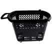 Tengchi CT supermarket store shopping basket trolley plastic shopping basket hand basket shopping grocery basket supermarket shopping cart plastic drain basket 35L blue four wheel