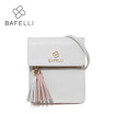 BAFELLI women vintage shoulder bags split leather tassel phone bag for women crossbody bags white 6 colors womens messenger bag