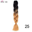 Silky Strands 24 100g Ombre Synthetic Braiding Hair Extensions For Crochet Braids Kanekalon Jumbo Braids Two Tone Ombre Color 1p