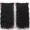 Synthetic Long Wavy Women Black Brown 5 Clips in Hair Extension 22" 55 cm Heat Resistant