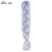 Ishow 24inch Synthetic Braiding Hair Pure Color HighTemperature KanekalonJumbo Braid Hair Extensions Crochet Yaki Texture 1pc100g