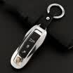 Huacai Cayenne key shell Porsche Cayenne macan Panamela Porsche 911 key bag set zinc alloy key shell modified special moonlight silver