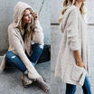 Womens Long Sleeve Oversized Loose Knitted Sweater Jumper Cardigan Outwear Coat
