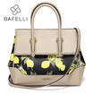 BAFELLI split leather lemon printing Briefcases autumn&winter bolsa feminina black bags handbags women famous brands bag
