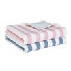 New Jia Bai towel cotton facial tissues wash towel color bar double towel two loaded red blue each one Jingdong own Jingdong own brand
