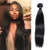 Cheap Brazilian Hair Natural Straight Human Hair Extensions 1Piece 100gpc Brazilian Virgin Hair Straight MikeHAIR Product