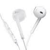 Lanston E6U noise-canceling headphones earbuds comfort in-ear subwoofer universal phone k song headphones tuning with wheat computer headset white