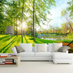 Nature Landscape Sunshine Forest Wall Mural Custom Photo 3D Wallpaper Living Room Sofa Background 3D Mural Wall Paper Home Decor
