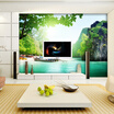 Custom 3d mural Large 3D wallpaper mural living room sofa bedroom TV background wallpaper landscape scenery wallpaper mural