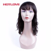 HOTLOVE Hair Brazilian Natural Wave None Lace Human Hair Wigs For Black Women With Baby Hair 150 Density Non Remy Hair