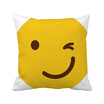 Blink Smile Yellow Emoji Illustration Pattern Square Throw Pillow Insert Cushion Cover Home Sofa Decor Gift