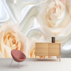 Custom Wall Mural Wallpaper For Bedroom Walls Modern Design Rose Flower Silk Non-woven Wallpaper Wall Painting Papel De Pared 3D